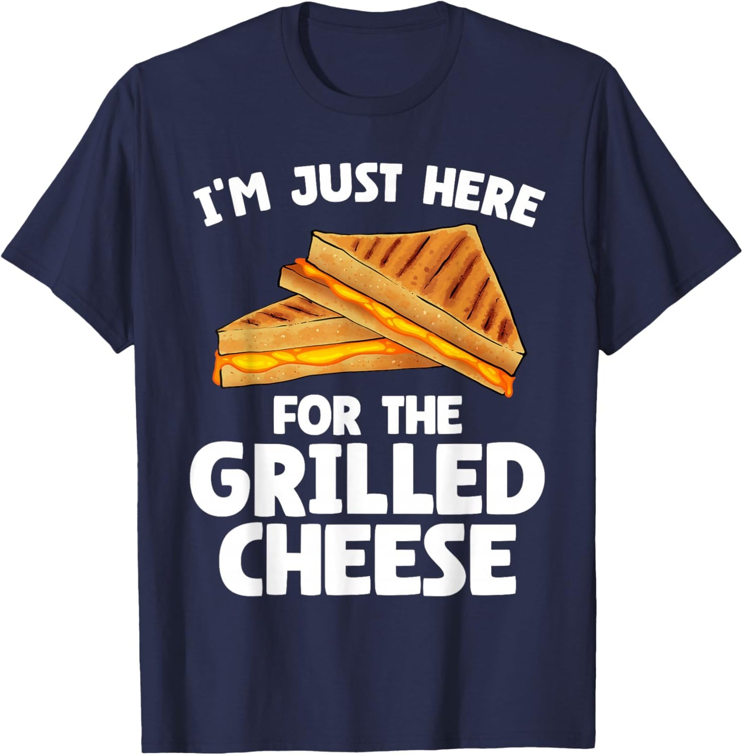 Funny Grilled Cheese Art Women Grilled Cheese Lover T-Shirt - T-Shirt | Navy