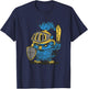 Angry Owl Knight - Medieval Renaissance Festival T-Shirt - T-Shirt | Navy