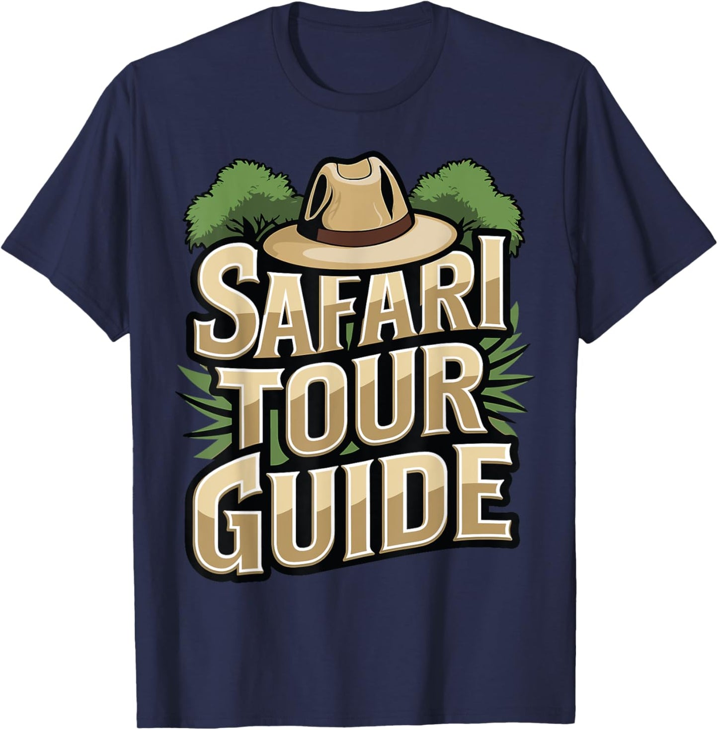 Costume Safari Tour Guide Africa Zoo Outfit Safari Tour T-Shirt - T-Shirt | Navy
