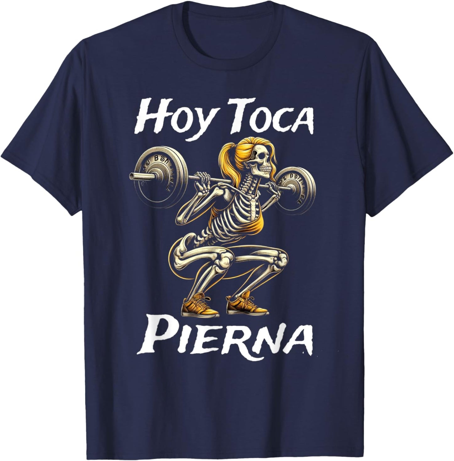 Calacas Chidas Gym | Mexican Sayings Funny Sarcasm Slang T-Shirt - T-Shirt | Navy