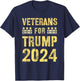 Support VETERANS FOR TRUMP 2024 We Won Took America Back T-Shirt - T-Shirt | Navy