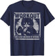 Funny Gym Parody Graphic For Cat Lovers, Ironic Workout Meme Women T-Shirt - T-Shirt | Navy