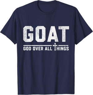 Goat God Over All Things T-Shirt - T-Shirt | Navy