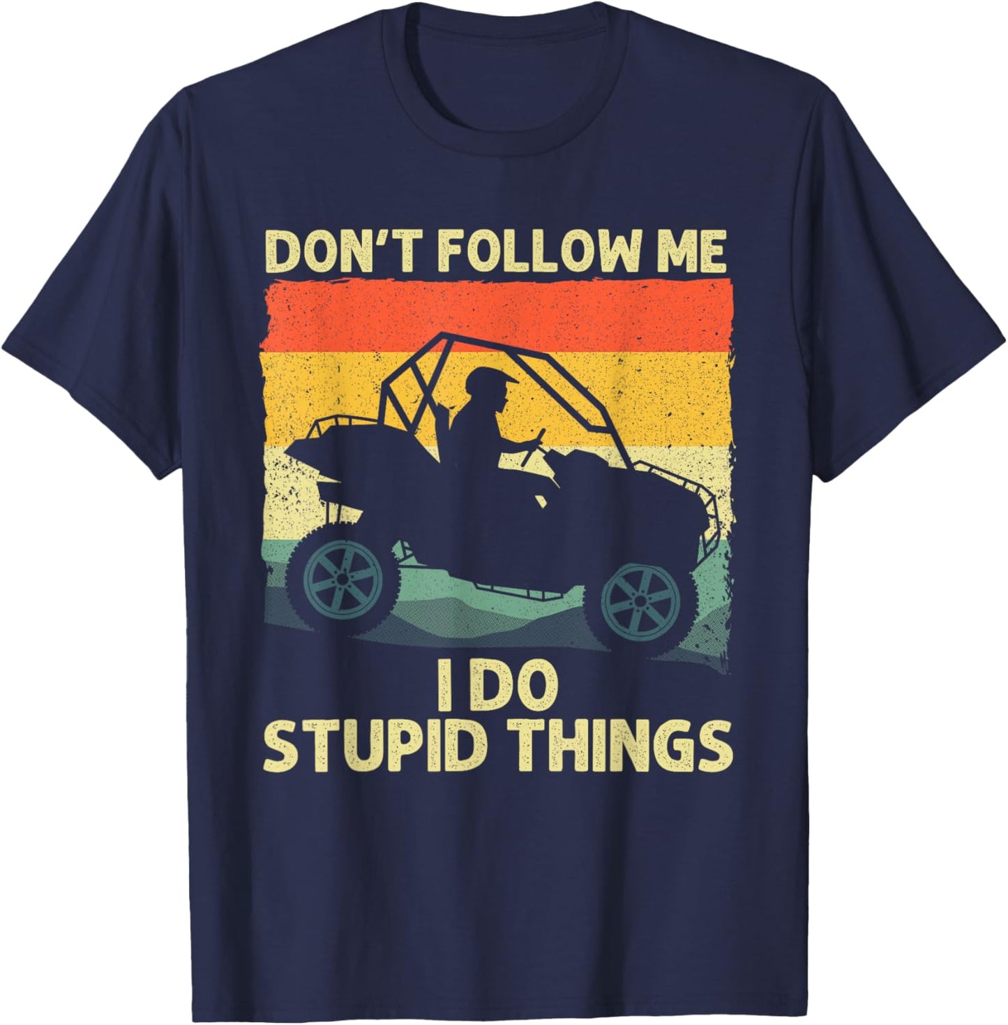 Side-By-Side Design Women UTV ATV SxS Off Road Lover T-Shirt - T-Shirt | Navy