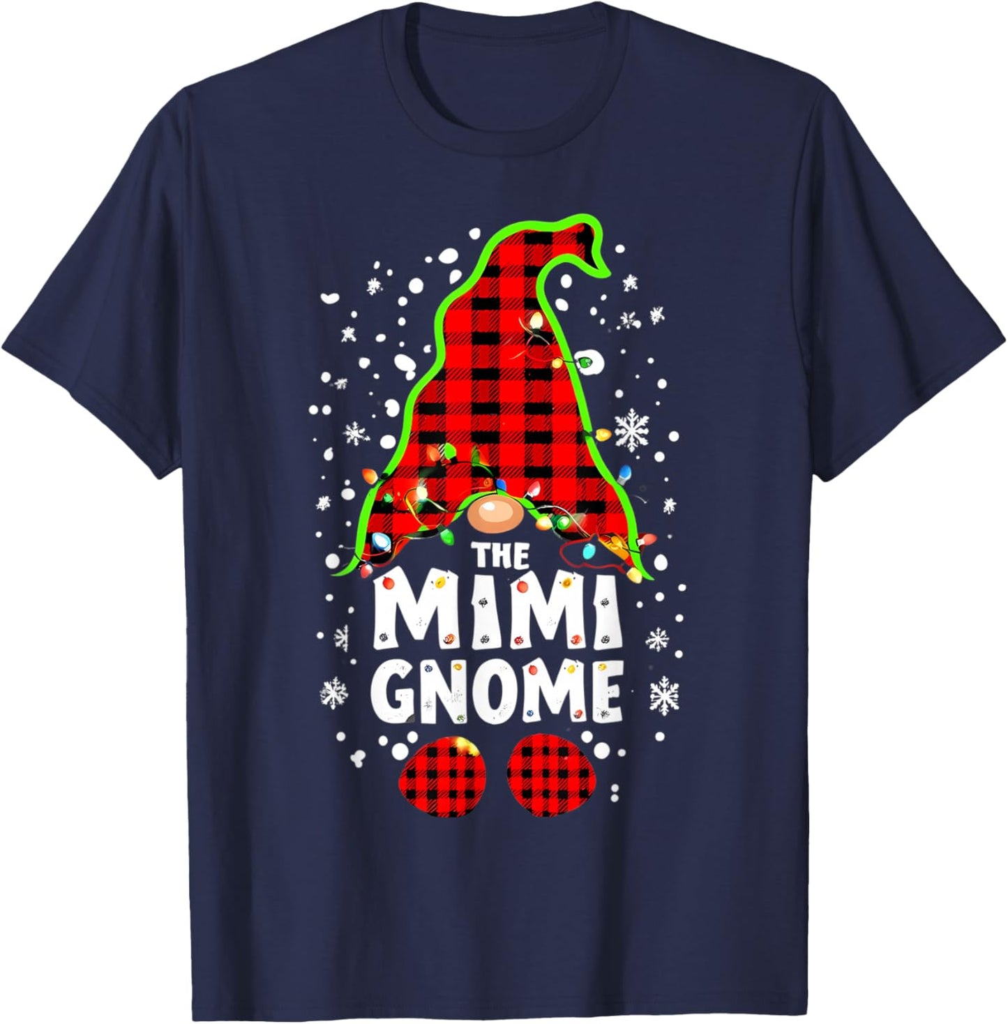 The Mimi Gnome Matching Family Christmas Outfit Group Xmas T-Shirt - T-Shirt | Navy