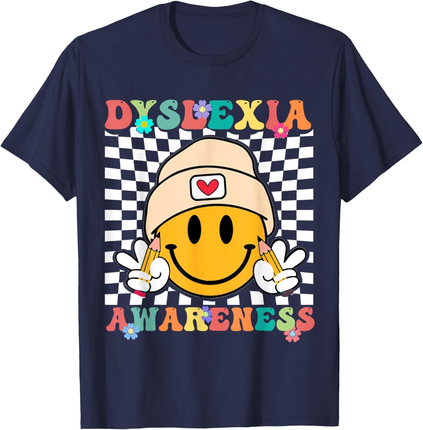 Dyslexia Awareness Dyslexia Specialist Teacher T-Shirt - T-Shirt | Navy