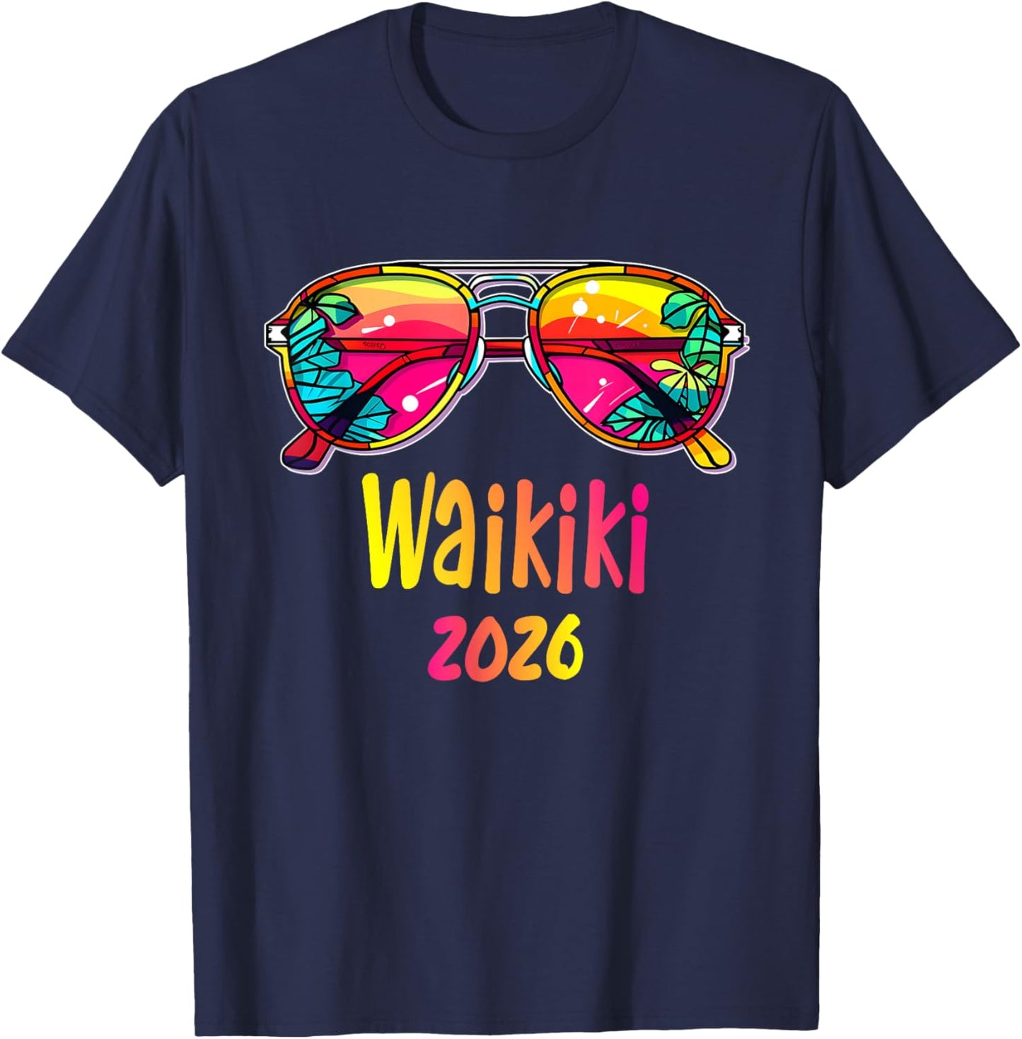 Waikiki Sunglasses 2026 Outfit Waikiki 2026 T-Shirt - T-Shirt | Navy