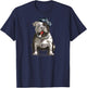 Bulldog Brooklyn New York Premium Cigar Men Women T-Shirt - T-Shirt | Navy
