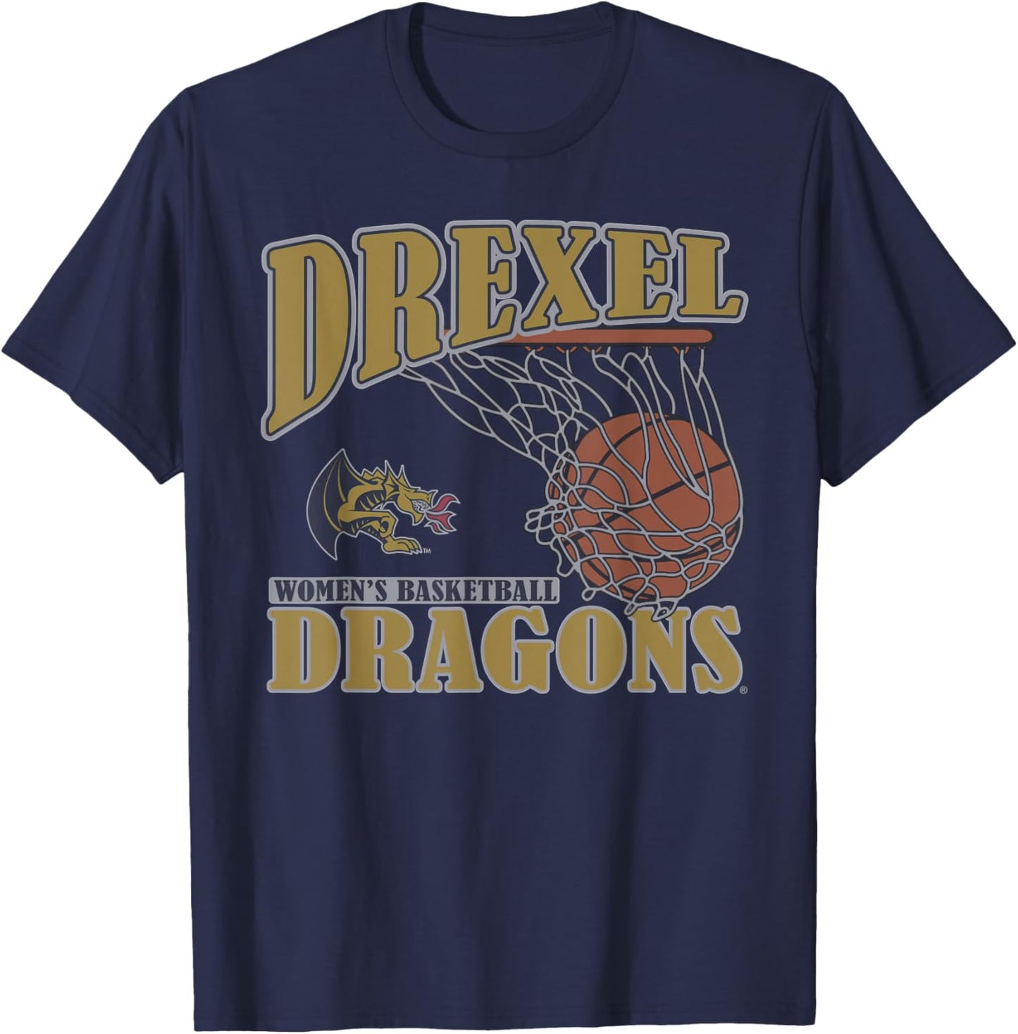 Drexel Dragons Women's Basketball Vintage Lift T-Shirt - T-Shirt | Navy