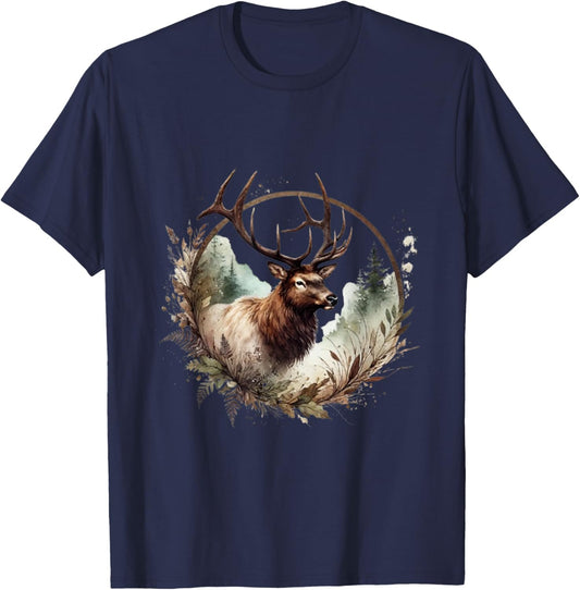 Bull Elk T-Shirt - T-Shirt | Navy