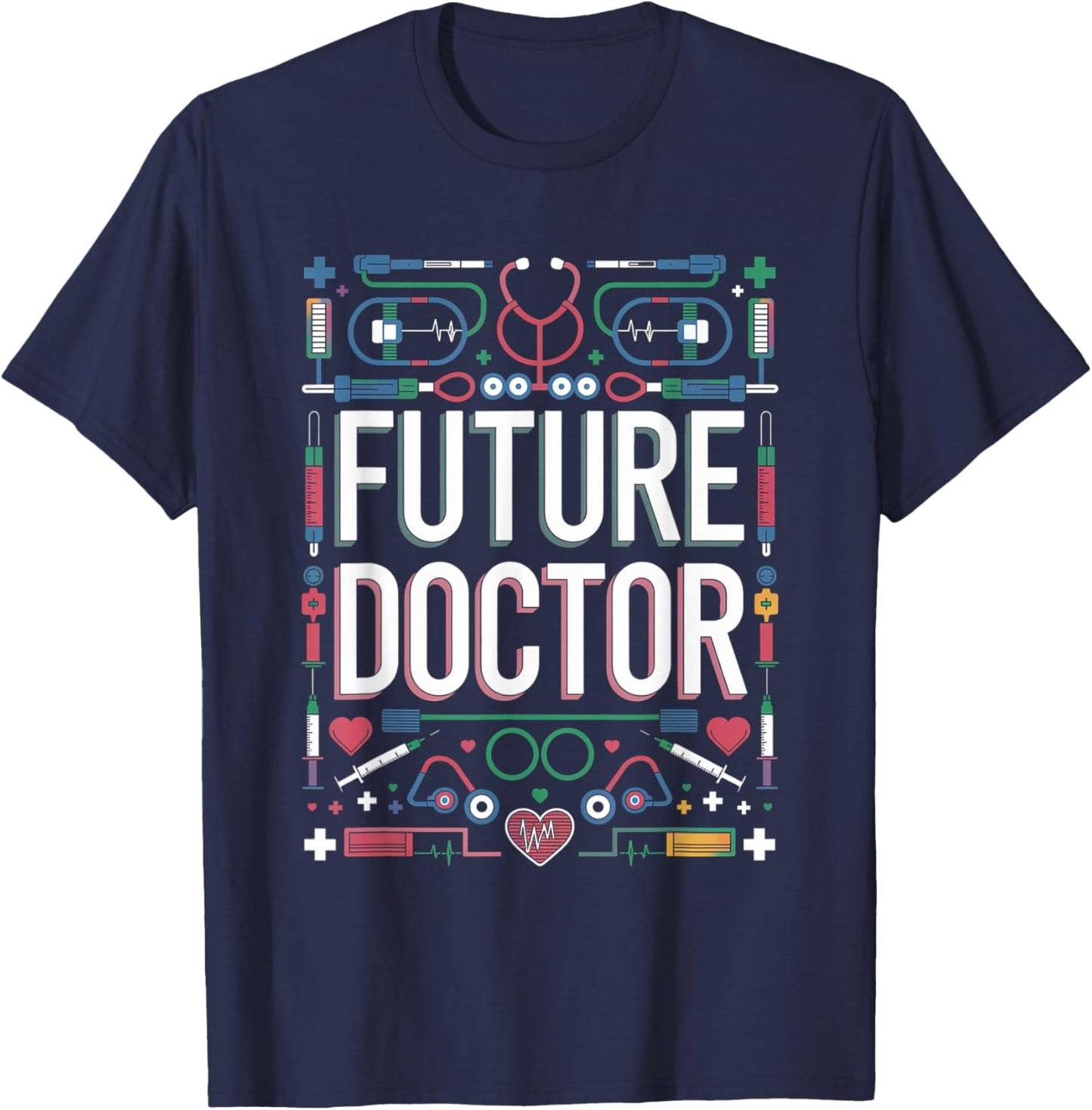 Future Doctor Graduation School Kids Toddler Women Men T-Shirt - T-Shirt | Navy