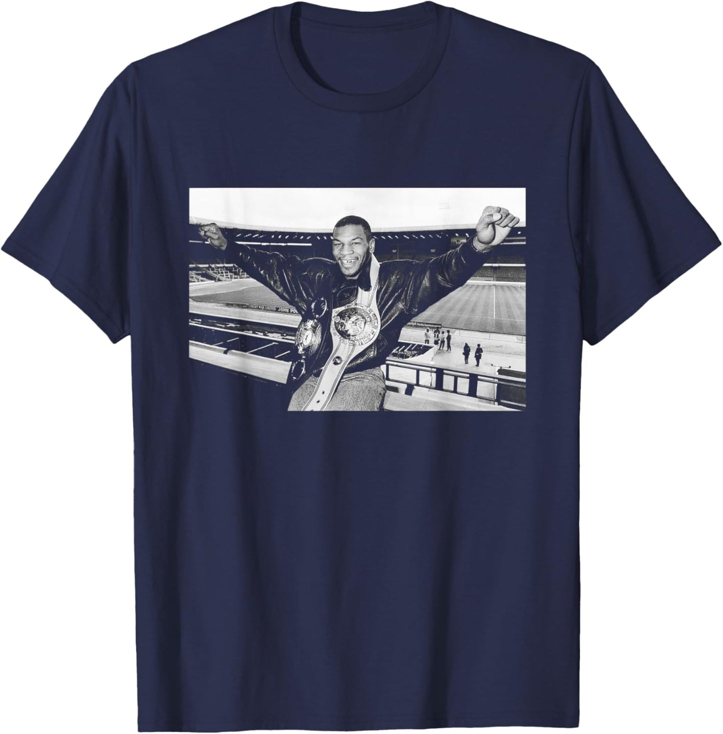 Mike Tyson Heavyweight Boxing World Champion At Wembley 1987 T-Shirt - T-Shirt | Navy