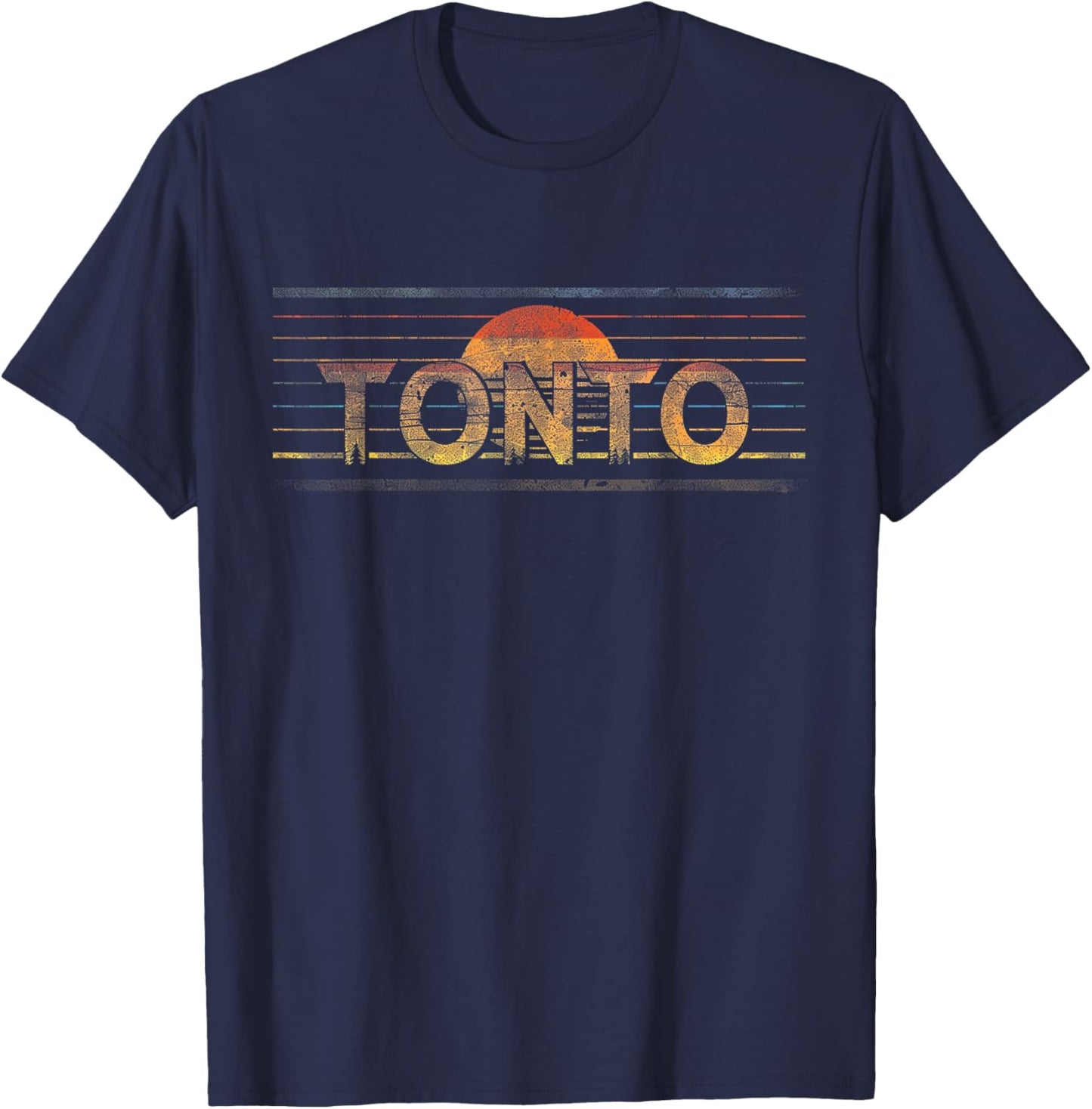 Tonto - US National Park Forest Vintage Men Women Kids Retro T-Shirt - T-Shirt | Navy