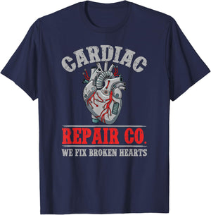 Cardiac Repair Co Cath Lab Technologist Cath Laboratory Tech T-Shirt - T-Shirt | Navy