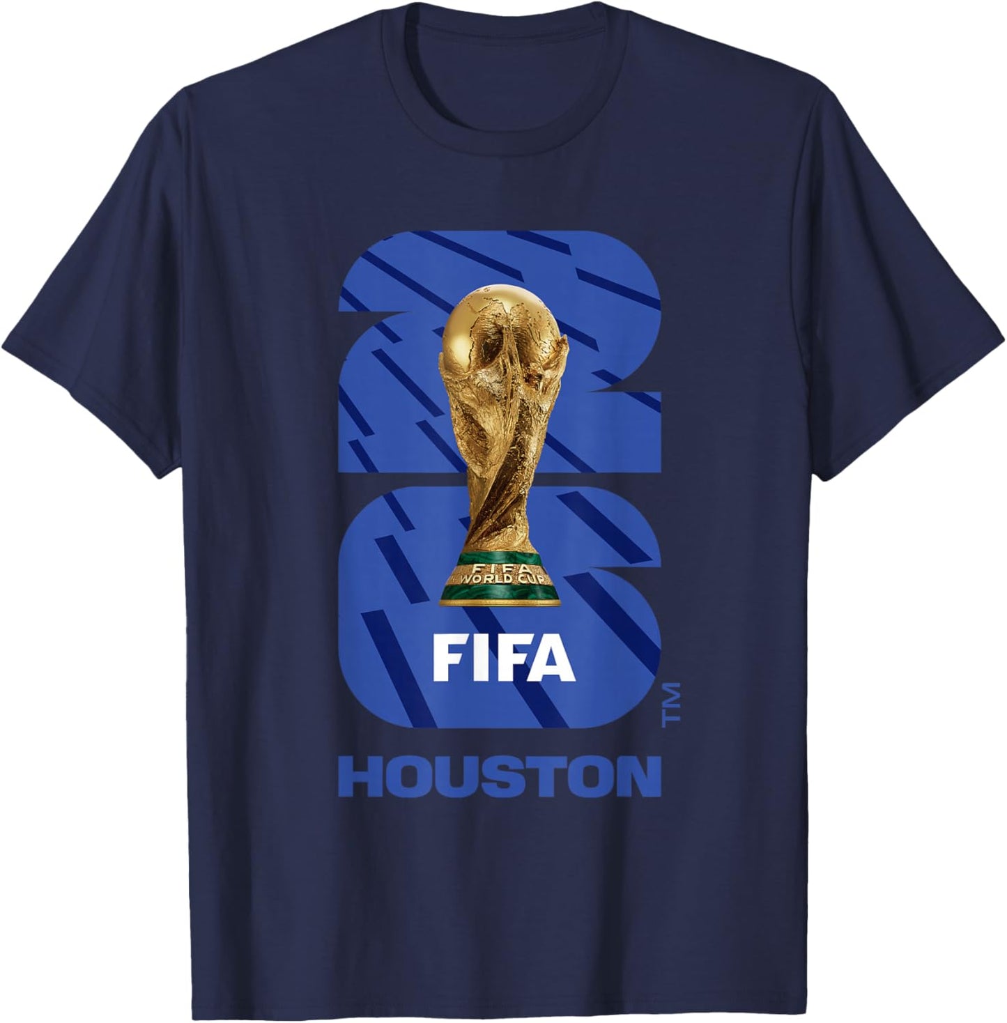 FIFA World CUP26 Houston Trophy Color T-Shirt - T-Shirt | Navy