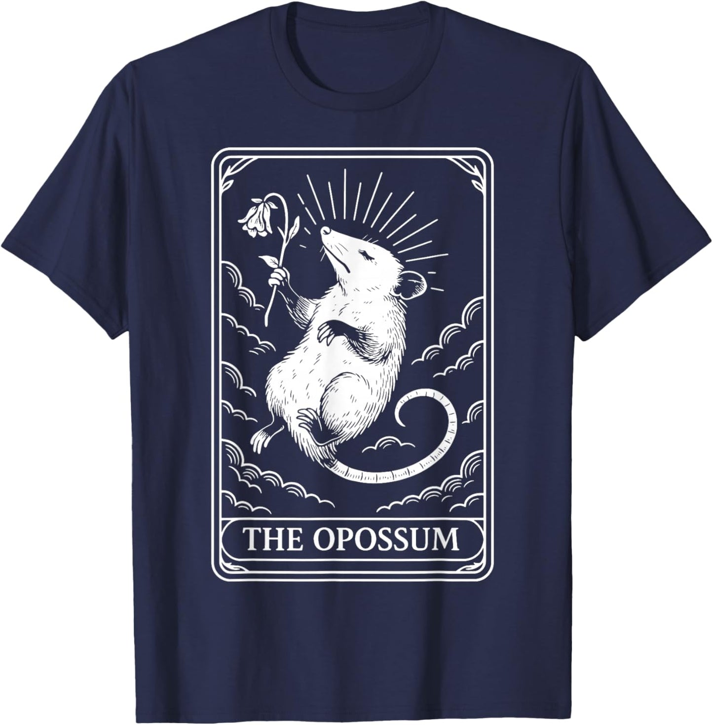 The Opossum Tarot Card T-Shirt - T-Shirt | Navy