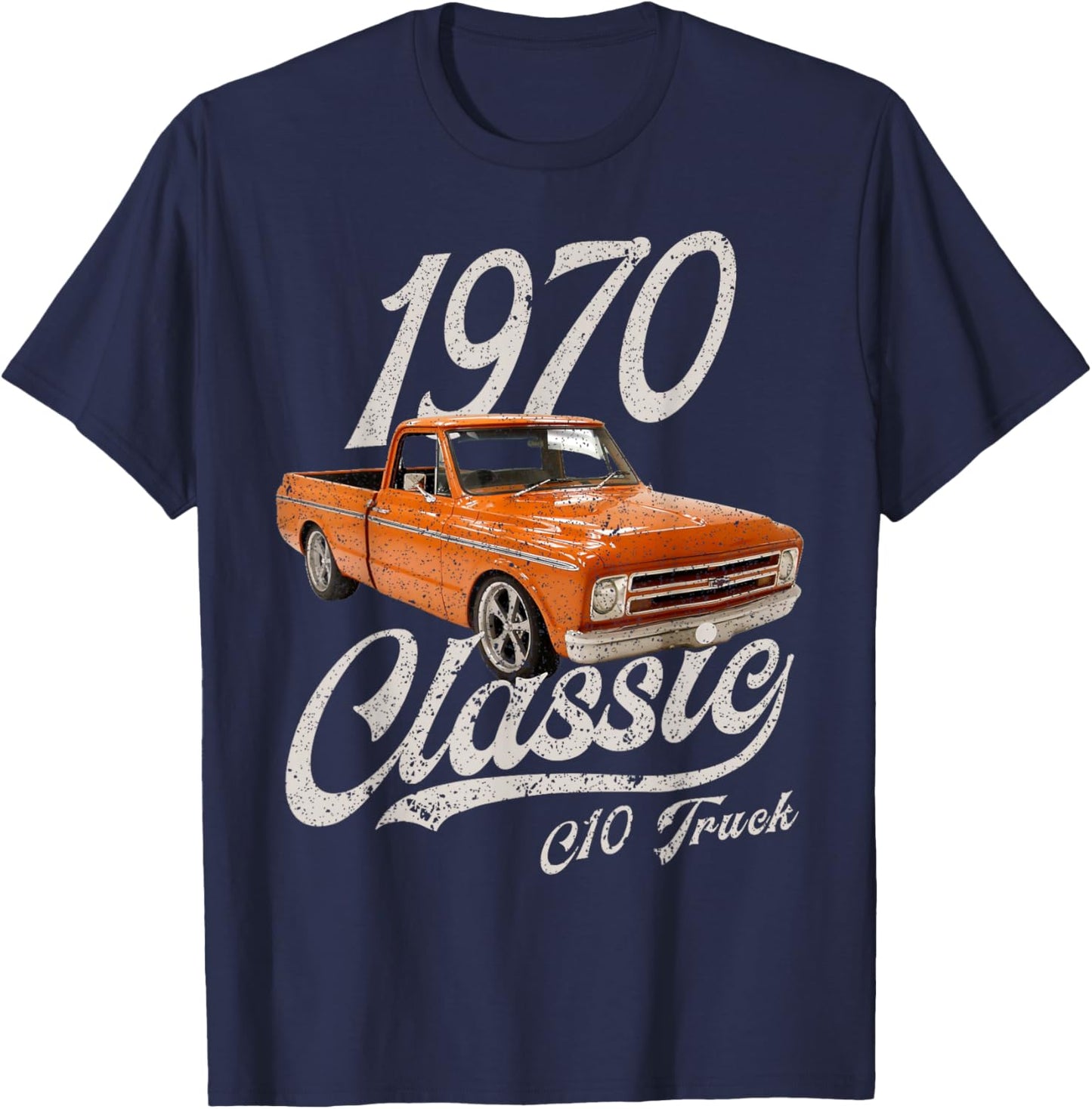 1970 70 C10 Truck T-Shirt - T-Shirt | Navy