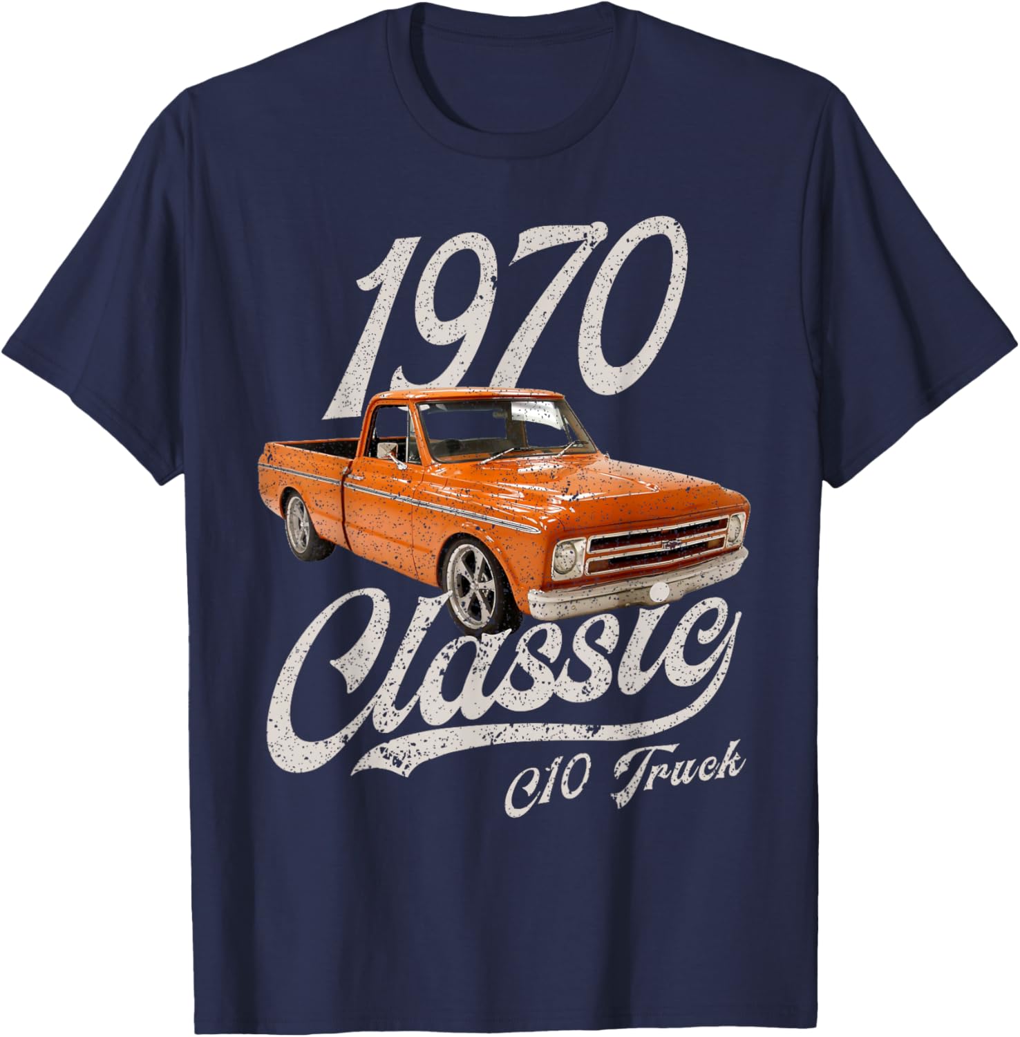 1970 70 C10 Truck T-Shirt - T-Shirt | Navy