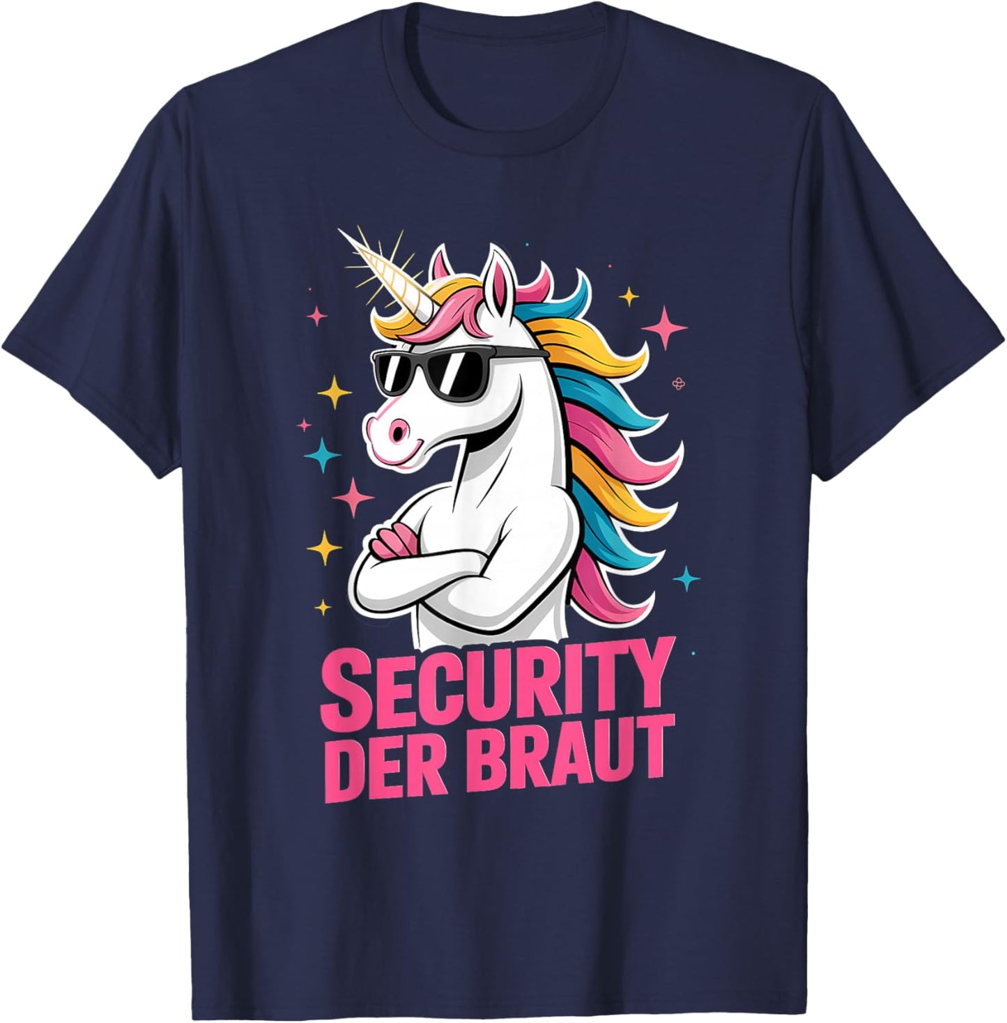 Security Der Braut Junggesellenabschied JGA T-Shirt - T-Shirt | Navy