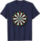 Darts Bullseye Dartboard Arrow Games Target Dart Player T-Shirt - T-Shirt | Navy