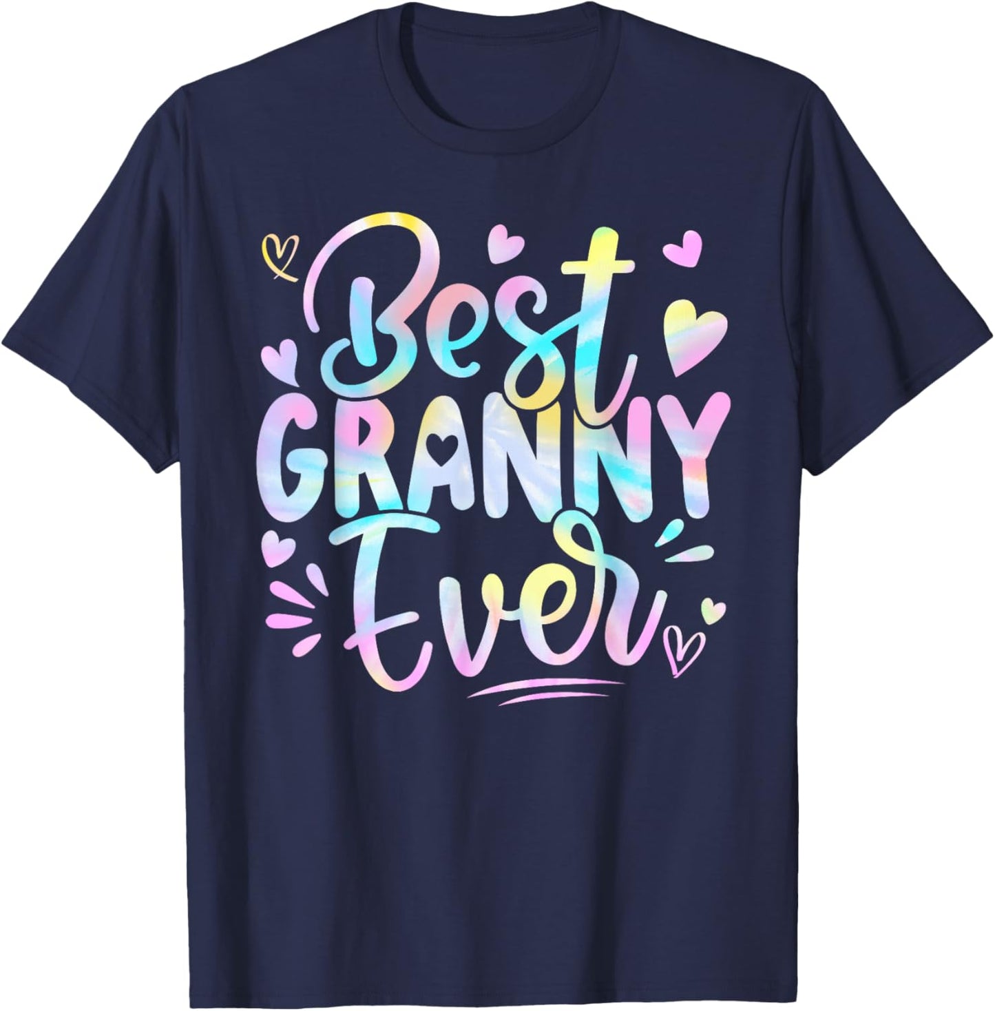 Best Granny Ever Mama Grandma Mother's Day Tie Dye Women T-Shirt - T-Shirt | Navy