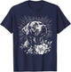 Retro Labrador Retriever Dog Lover Tattoo Style T-Shirt - T-Shirt | Navy