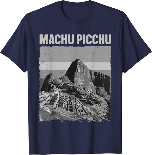 Cool Machu Picchu Art Women Kids Machu Picchu Peru T-Shirt - T-Shirt | Navy