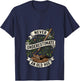 Women's Never Underestimate an Old Hoe Vintage Homesteader V-Neck T-Shirt - T-Shirt | Navy