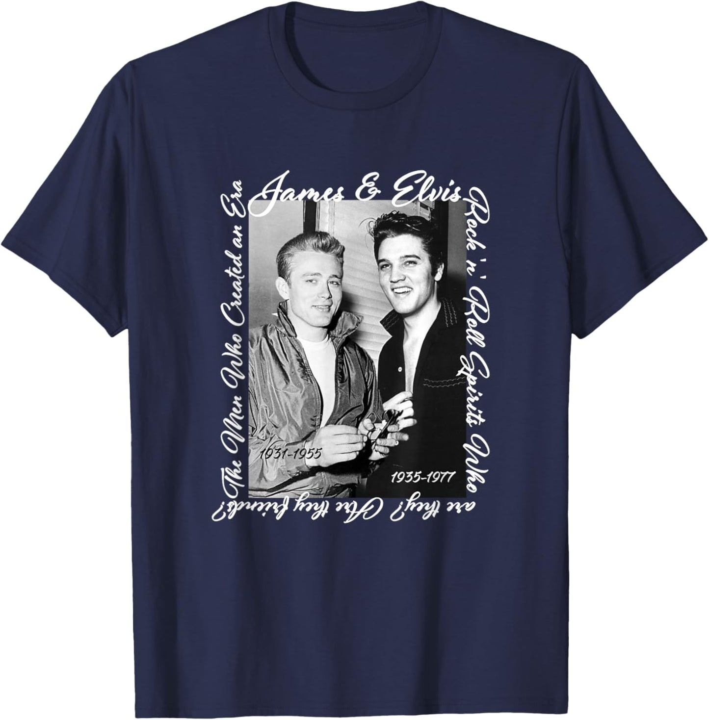 James Dean_Elvis Presley T-Shirt - T-Shirt | Navy
