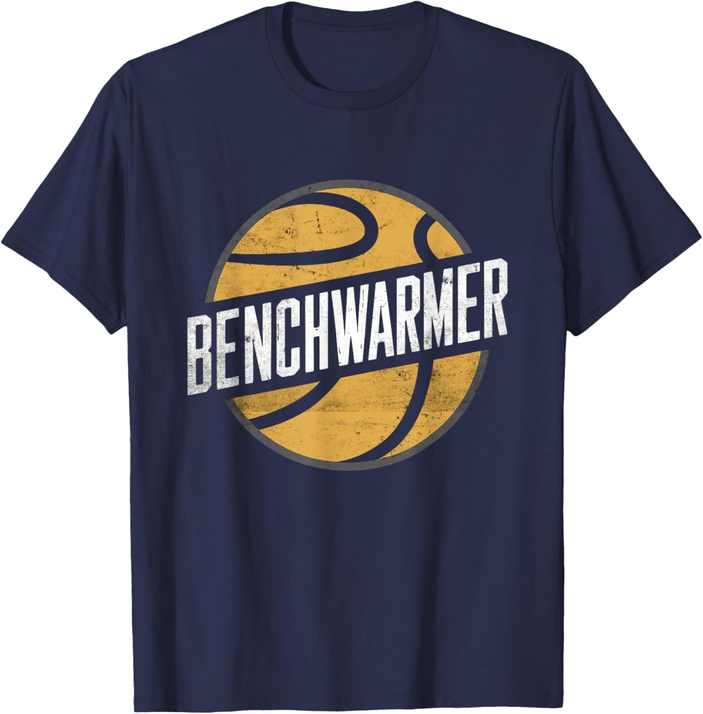 Funny saying: Best Benchwarmer Bench Press Basketball T-Shirt - T-Shirt | Navy