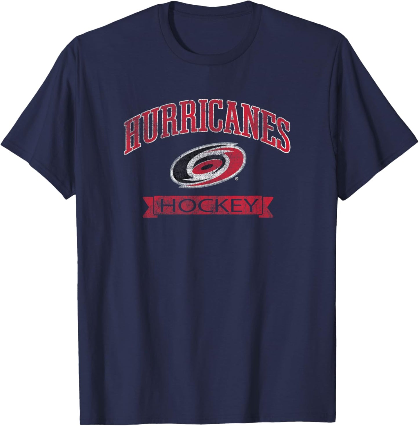Carolina Hurricanes Vintage Hockey Officially Licensed T-Shirt - T-Shirt | Navy