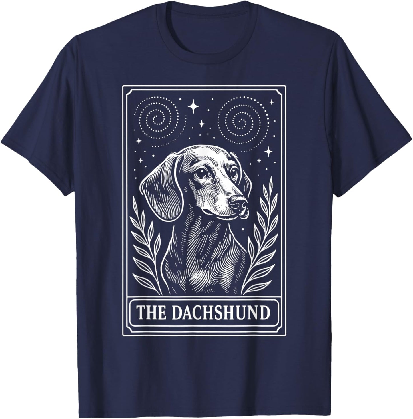 The Dachshund Tarot Card T-Shirt - T-Shirt | Navy