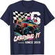 Birthday Monster Truck 6th years old Monster Truck Birthday T-Shirt - T-Shirt | Navy