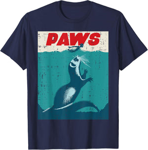 Ferret Paws Funny Saying Parody Men Women Boys Girls Kids T-Shirt - T-Shirt | Navy