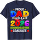 Proud Dad of A 2026 Kindergarten Graduate Graduation 2026 T-Shirt - T-Shirt | Navy