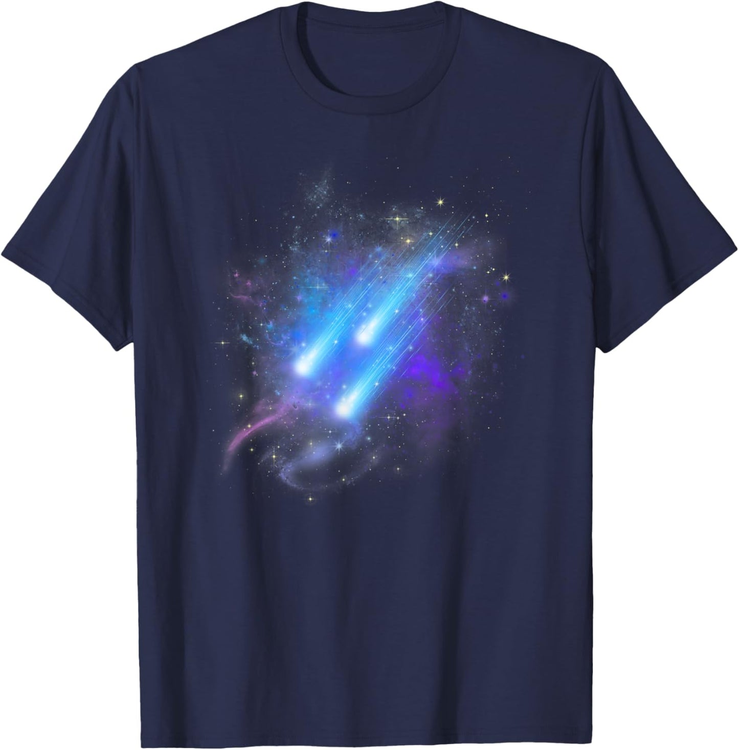 Comets Outer Space Astonomer Shooting Stars Planets Comet T-Shirt - T-Shirt | Navy