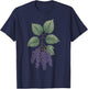 Elderberry Herb Plant T-Shirt - T-Shirt | Navy