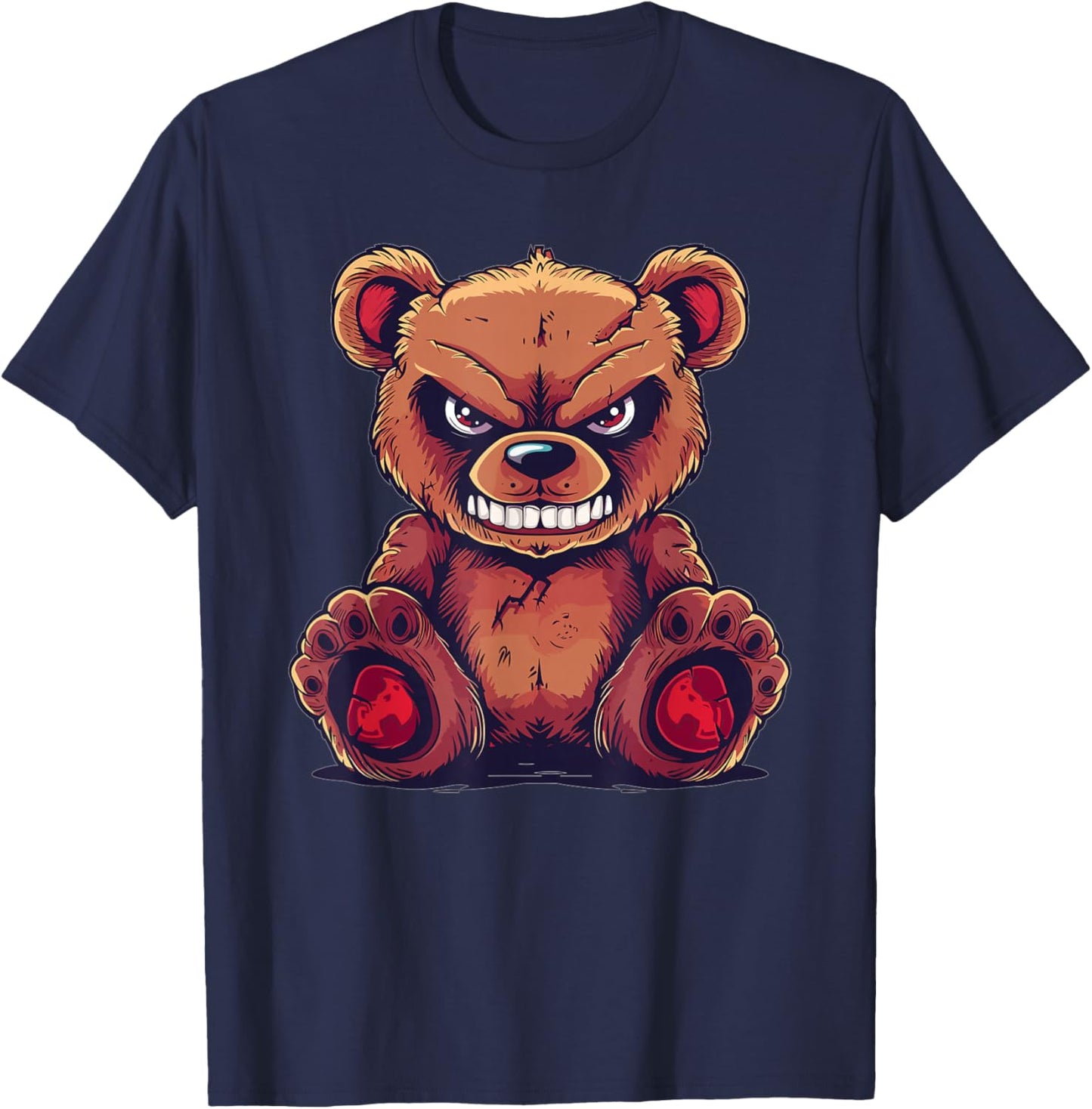 Evil Teddy Bear T-Shirt - T-Shirt | Navy