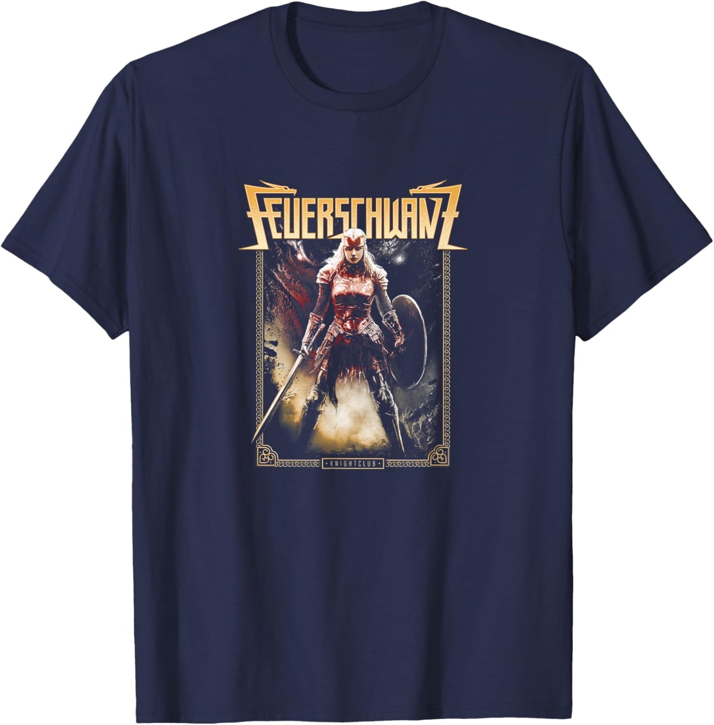 Knightclub Warrior , black, S T-Shirt - T-Shirt | Navy