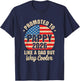 Promoted to Pappy Est 2026 Soon to Be New Grandad Us Flag T-Shirt - T-Shirt | Navy