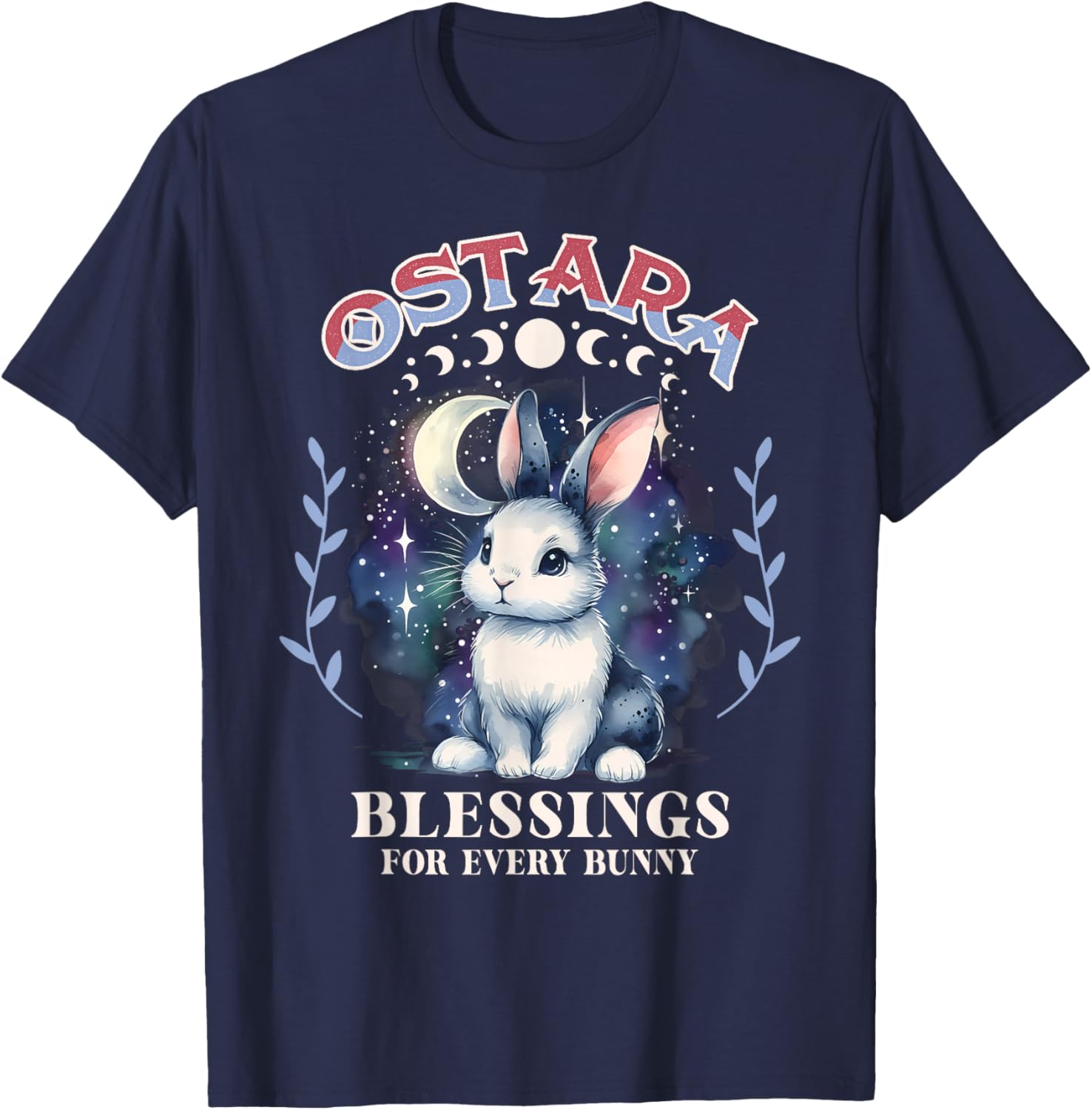 Ostara Spring Festival Ostara Blessings For Every Bunny T-Shirt - T-Shirt | Navy