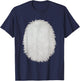 White Belly Costume DIY Cosplay Panda Bear Cat Skunk Deer T-Shirt - T-Shirt | Navy