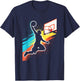 Basketball Player Tie Dye Graphic Paint Splash T-Shirt - T-Shirt | Navy