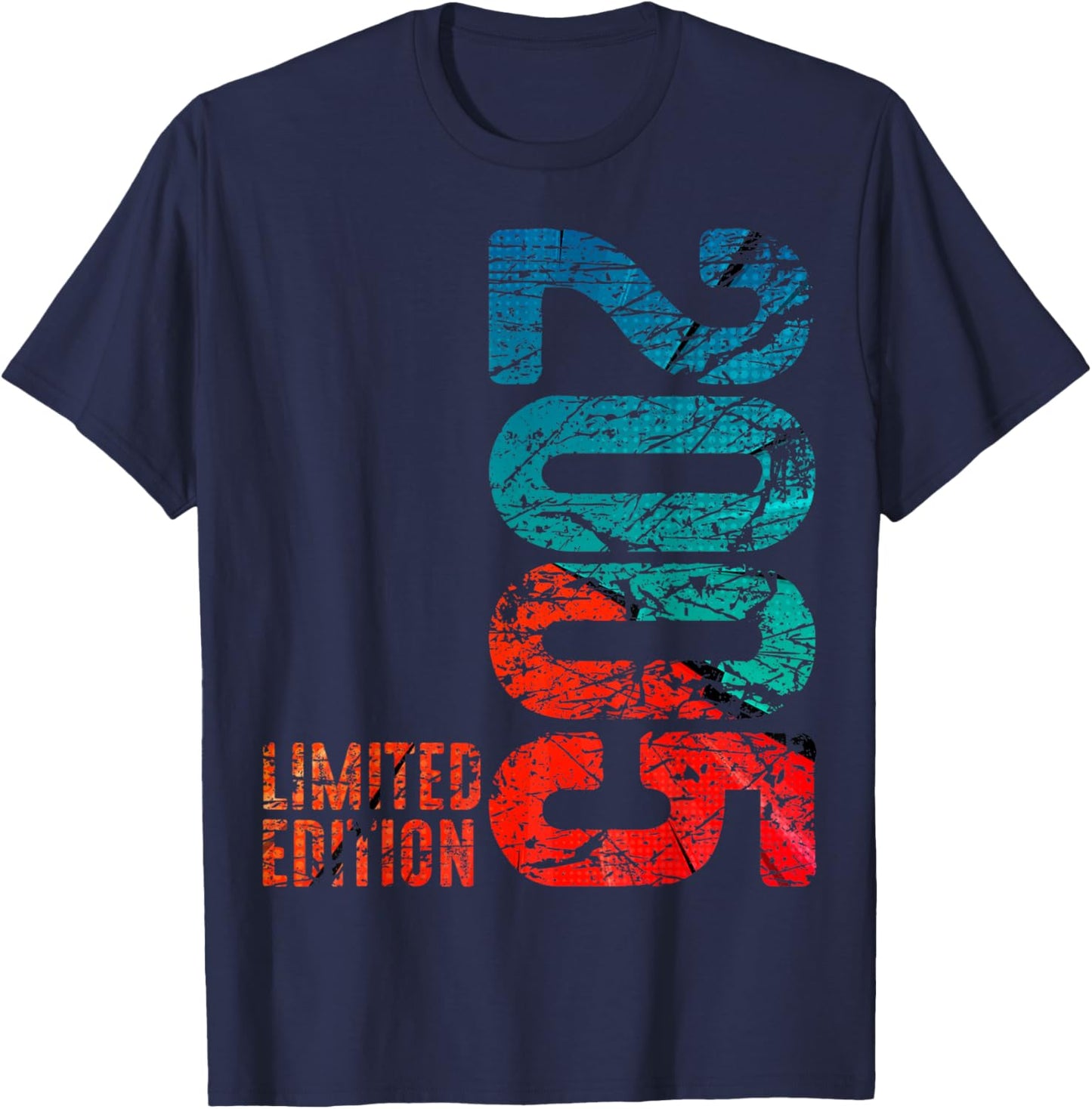 21st Birthday Man Woman 21 Years 2005 Decorative Gift Funny T-Shirt - T-Shirt | Navy
