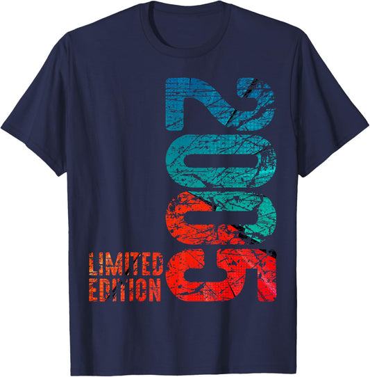 21st Birthday Man Woman 21 Years 2005 Decorative Gift Funny T-Shirt - T-Shirt | Navy