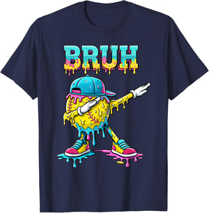 Softball Life Drip Ice Cream Sprinkles Softball Girls Women T-Shirt - T-Shirt | Navy