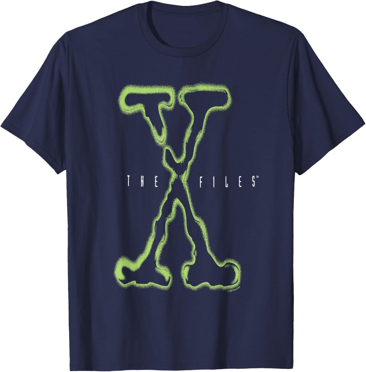 The X-Files Large Intro Logo Vintage 90's TV Show T-Shirt - T-Shirt | Navy