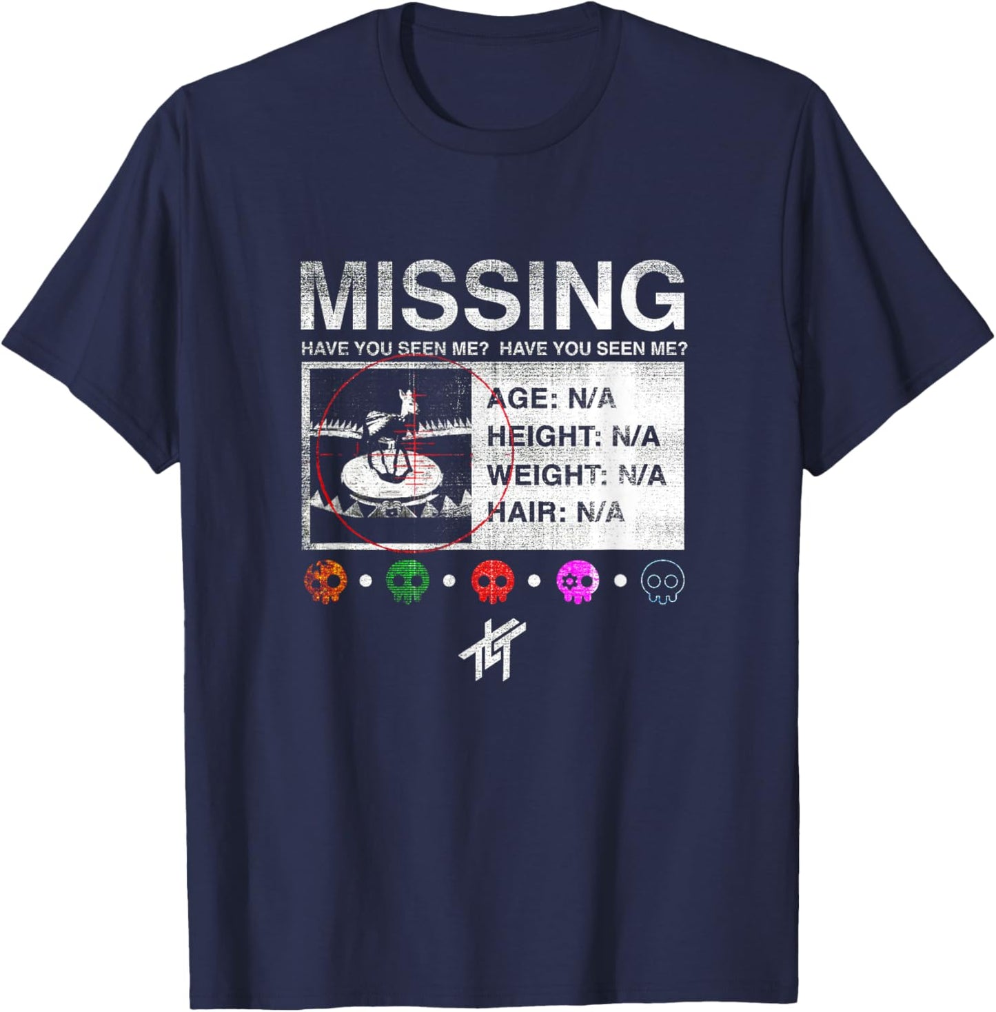 The Living Tombstone Missing T-Shirt - T-Shirt | Navy