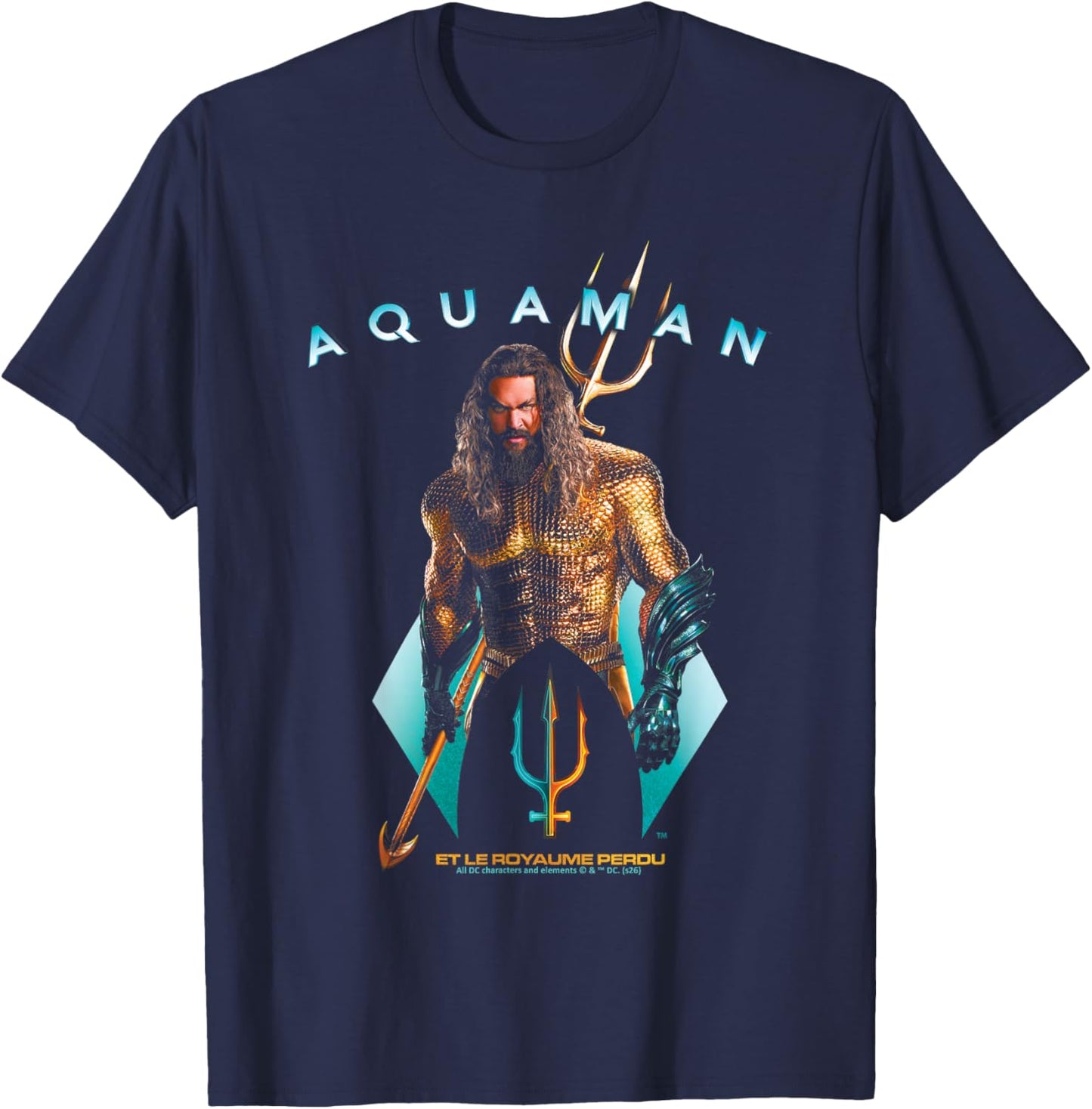 Aquaman Ocean Hero DC Comics Adventure Affichage sur Le thème de L'Aventure T-Shirt - T-Shirt | Navy