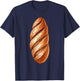Baguette Costume Halloween Fancy Bread Cosplay Food Costume T-Shirt - T-Shirt | Navy